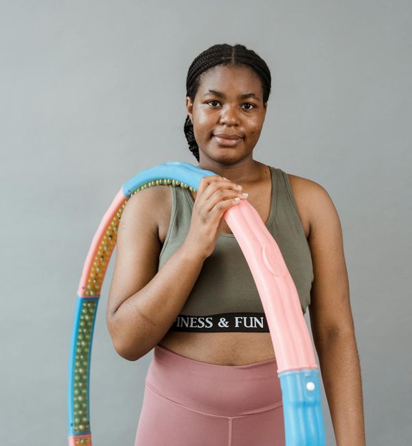 A person in a strong yoga pose, feeling energized and balanced.